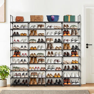 10 Tiers Shoe Rack Storage Organizer Shoe Shelf Organizer for Entryway Holds Stackable Shoe Cabinet Shoe Rack