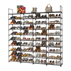 10 Tiers Shoe Rack Storage Organizer Shoe Shelf Organizer for Entryway Holds Stackable Shoe Cabinet Shoe Rack