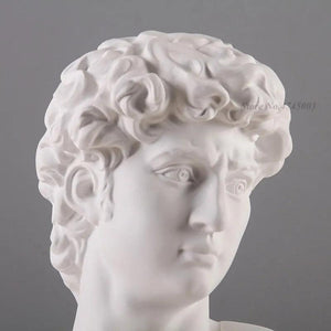 15CM David Head Bust Statue Mini Europe Michelangelo Home Decoration Resin Art Craft Sculpture Sketch Practice Gift Home Decor