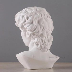 15CM David Head Bust Statue Mini Europe Michelangelo Home Decoration Resin Art Craft Sculpture Sketch Practice Gift Home Decor