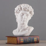 15CM David Head Bust Statue Mini Europe Michelangelo Home Decoration Resin Art Craft Sculpture Sketch Practice Gift Home Decor