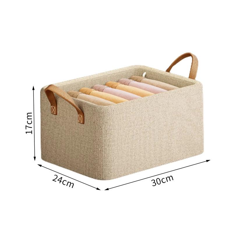 1PC Foldable Steel Frame Storage Box With Handle Non-Woven Saving Space Box Travel Storage Home Clothes Pants Organizers Box