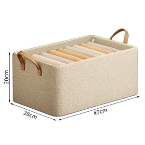 1PC Foldable Steel Frame Storage Box With Handle Non-Woven Saving Space Box Travel Storage Home Clothes Pants Organizers Box