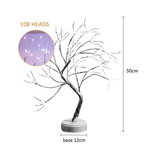 20 inch Bonsai Tree Light, Tabletop Branch Lamp, for Party Wedding Home Decor Home Bedroom Decoration Decor Fairy Light Holiday