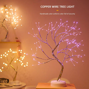 20 inch Bonsai Tree Light, Tabletop Branch Lamp, for Party Wedding Home Decor Home Bedroom Decoration Decor Fairy Light Holiday