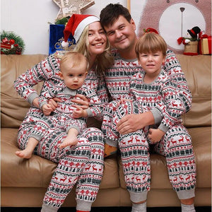 2023 Christmas Family Matching Pajamas New Year Xmas Father Mother Kids Baby Clothes Set Dad Mom And Daughter Son Pyjamas Outfit