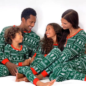 2023 Christmas Family Matching Pajamas Set Mother Father Kids Clothes Family Look Outfit Baby Girl Rompers Sleepwear Pyjamas