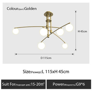 2023 New Nordic Creative Light Luxury Living Room Pendant Light Modern Simple Art Personalized Atmosphere Restaurant Light