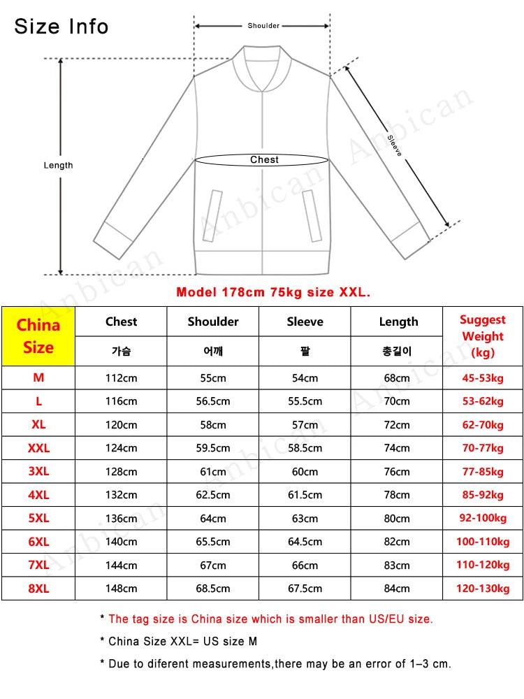 2023 New Winter Men's Parkas Thick Warm Jackets Korean Patchwork Casual Hooded Windbreaker Thermal Padded Coat Plus Size 8XL