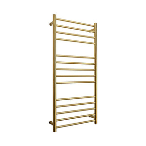 2024 New Luxury Gold Heated Towel Warmer Hidden Wire Installation 110V/220V High Quality 304 Stainless Steel Electric Towel Rack