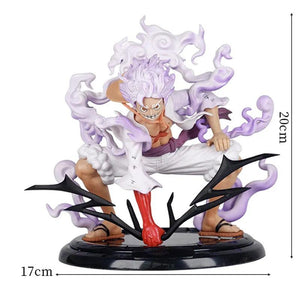 20cm One Piece Figure Nika Luffy Gear 5 Sun God Nika Luffy Figurine Joy Boy Action Figures PVC Statue Collection Model Doll Toys