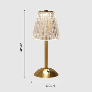 3 Colors LED Table Lamps Dimmable Bedside Night Light Rechargeable Romantic Wireless Creative Acrylic for Bedroom Living Room