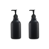 300/500ml Matte Black Soap Dispenser Lotion Bottle Pump Refillable Empty Shampoo Conditioner Bathroom Shower Accessories