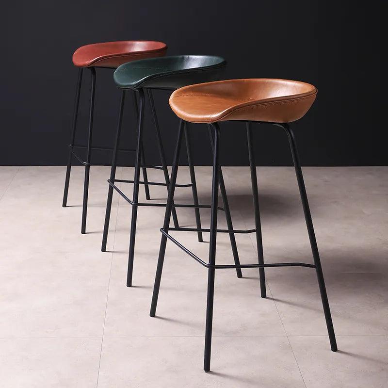 306Bar chair modern simple home bar chair front desk backrest high stool milk tea shop high chair