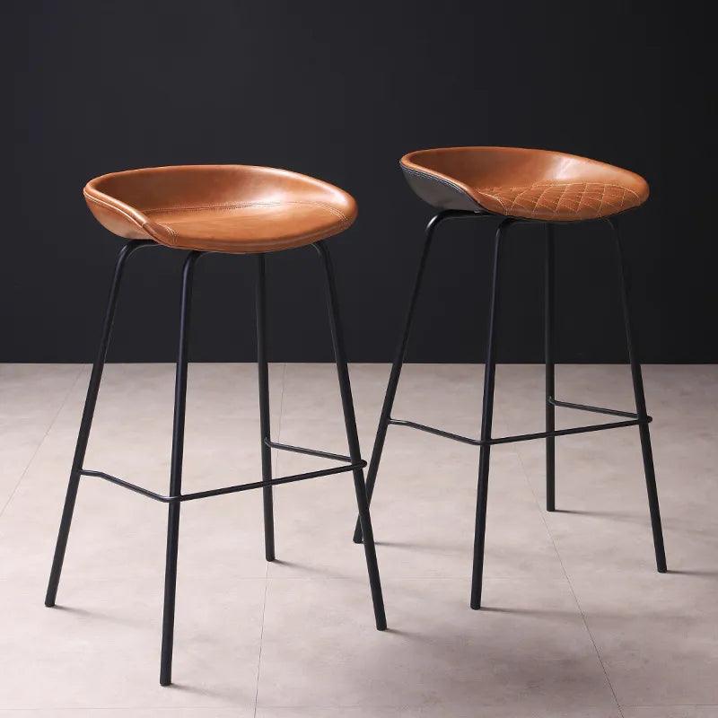 306Bar chair modern simple home bar chair front desk backrest high stool milk tea shop high chair