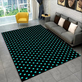 3D Abstract Mirror Floor Mat Fashion Geometric Illusion Small Floor Mat for Living Room Bedroom Area Large Rug Home Non-slip Rug