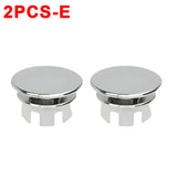 4/1Pcs Sink Overflow Ring Cover Replacement Bathroom Basin Trim Bath Round Plastic Sink Overflow Hole Covers Kitchen Accessories