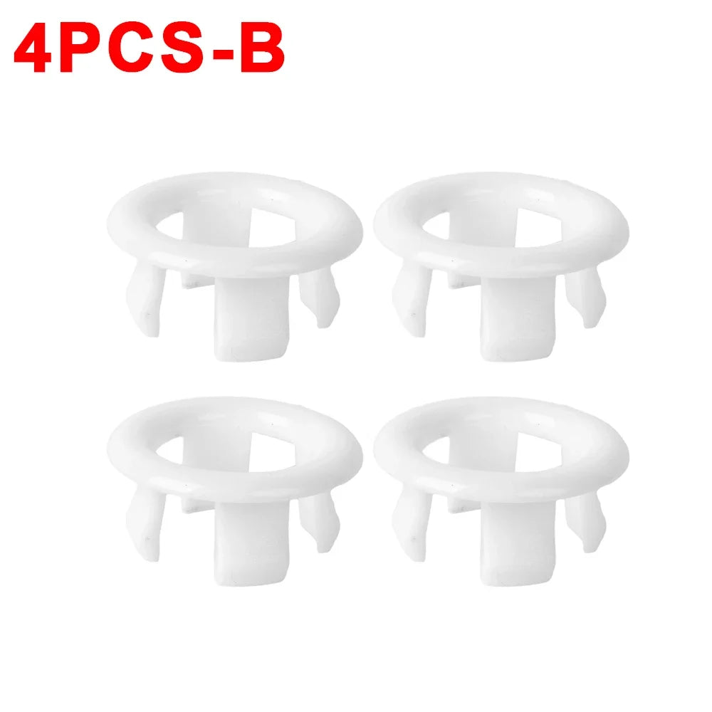 4/1Pcs Sink Overflow Ring Cover Replacement Bathroom Basin Trim Bath Round Plastic Sink Overflow Hole Covers Kitchen Accessories