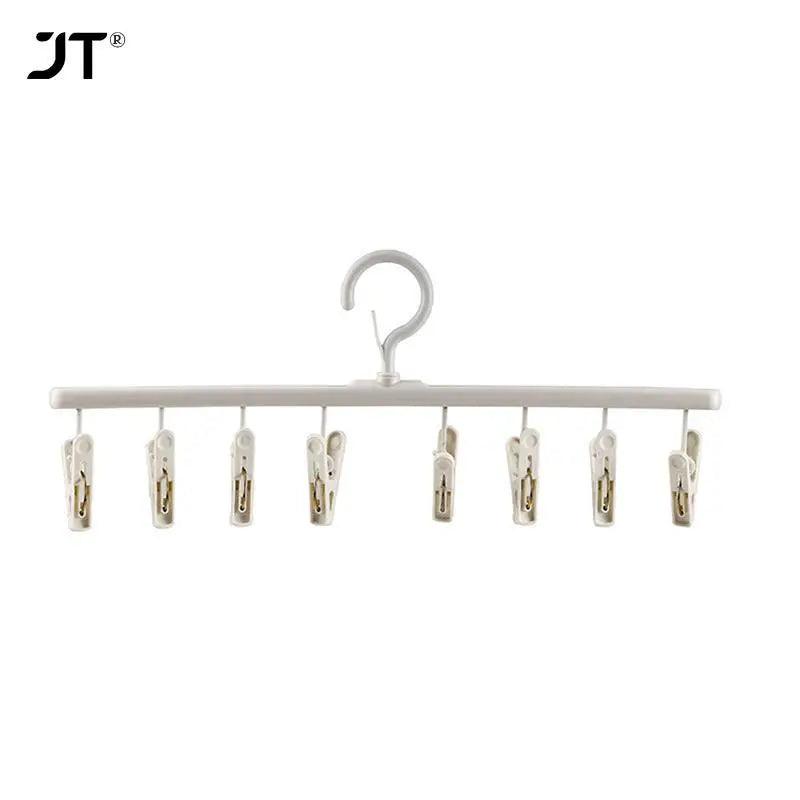 6 Clips Hats Socks Organizer Rack Hanging Peaked Cap Scarf Storage Rack Hanger Multifunctional Closet Wardrobe Storage Holder