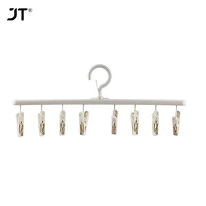 6 Clips Hats Socks Organizer Rack Hanging Peaked Cap Scarf Storage Rack Hanger Multifunctional Closet Wardrobe Storage Holder