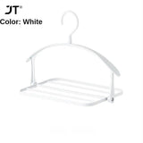 6 Clips Hats Socks Organizer Rack Hanging Peaked Cap Scarf Storage Rack Hanger Multifunctional Closet Wardrobe Storage Holder