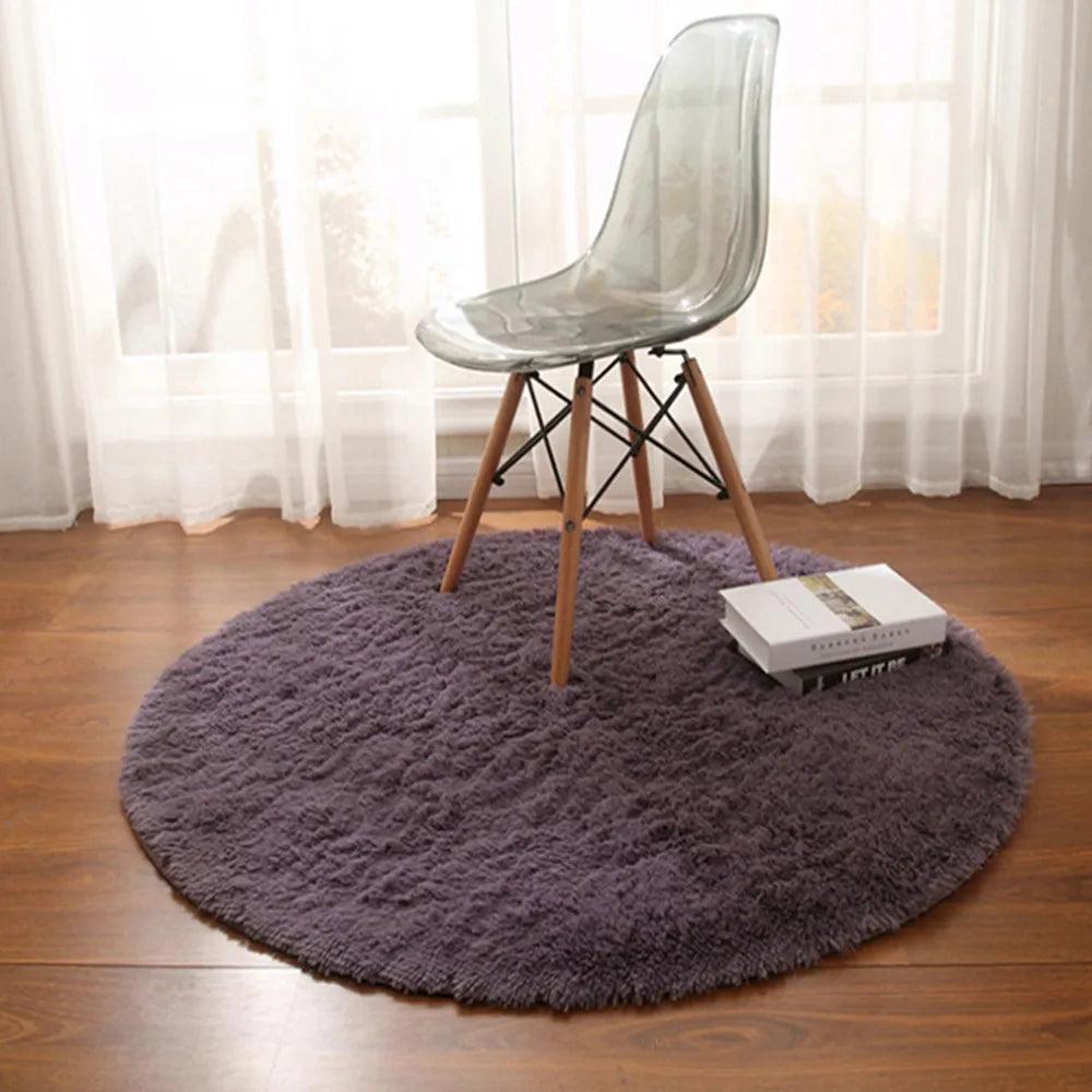 60-160CM Thickened Plush Carpet Be used for Living Room Sofa,Washable,Nordic INS Style Comfortable Soft Fluffy Round Shaggy Rug