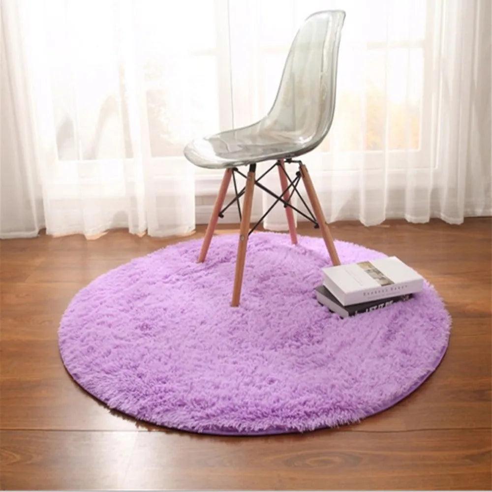 60-160CM Thickened Plush Carpet Be used for Living Room Sofa,Washable,Nordic INS Style Comfortable Soft Fluffy Round Shaggy Rug