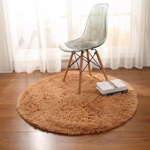 60-160CM Thickened Plush Carpet Be used for Living Room Sofa,Washable,Nordic INS Style Comfortable Soft Fluffy Round Shaggy Rug