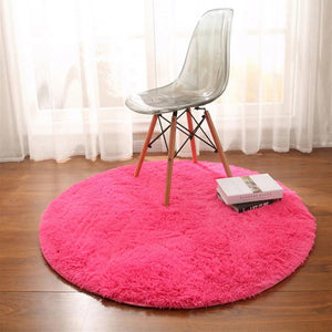 60-160CM Thickened Plush Carpet Be used for Living Room Sofa,Washable,Nordic INS Style Comfortable Soft Fluffy Round Shaggy Rug