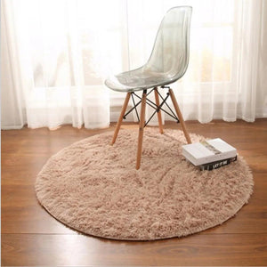 60-160CM Thickened Plush Carpet Be used for Living Room Sofa,Washable,Nordic INS Style Comfortable Soft Fluffy Round Shaggy Rug