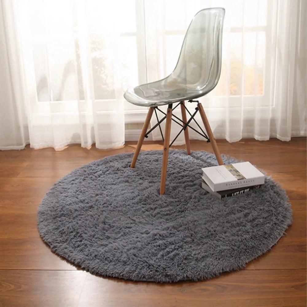 60-160CM Thickened Plush Carpet Be used for Living Room Sofa,Washable,Nordic INS Style Comfortable Soft Fluffy Round Shaggy Rug