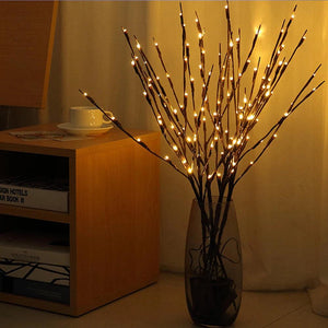 73cm 20 Bulbs LED Willow Branch Lamp Artificial Branch Willow Twig Vase Lights Battery Powered for Wedding Party Fairy DIY Decor