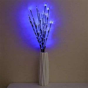 73cm 20 Bulbs LED Willow Branch Lamp Artificial Branch Willow Twig Vase Lights Battery Powered for Wedding Party Fairy DIY Decor