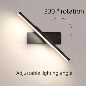 AIFENG LED Wall Lamp Nordic Modern Minimalist Bedroom Bedside Lamp Creative Staircase Lamp Living Room Rotating Wall Lamp