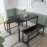 AWQM Bar Table and Chairs Set Industrial Counter Height Pub Table with 4 Chairs Table Set Home Kitchen Breakfast Table,