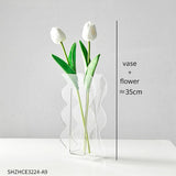 Abstract Design Vase Nordic Home Decor Acrylic Vases Modern Art Living Room Ornaments Cute Table Decoration Aesthetic Flower Pot