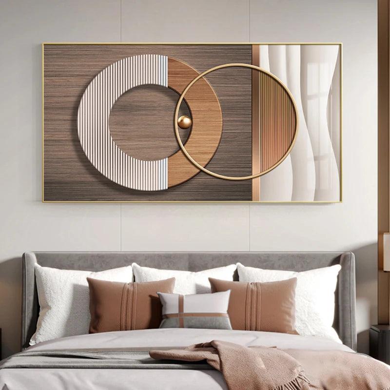 Abstract geometric Luxury wall Posters Print Modern Minimalist Canvas Pictures Bedroom Wall Decoration Painting for Living room