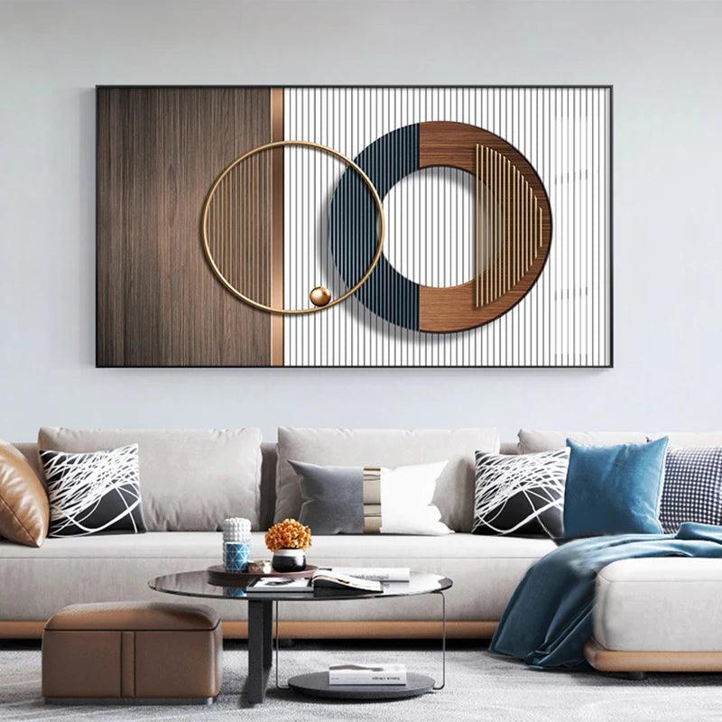 Abstract geometric Luxury wall Posters Print Modern Minimalist Canvas Pictures Bedroom Wall Decoration Painting for Living room