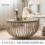 Accent Luxury Coffee Table Nordic End Dressers Round Coffee Makeup Table Salon Console Couch Mesa Redonda Bedroom Furniture