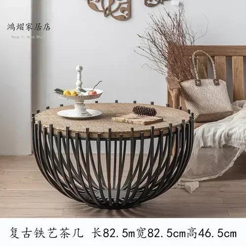 Accent Luxury Coffee Table Nordic End Dressers Round Coffee Makeup Table Salon Console Couch Mesa Redonda Bedroom Furniture