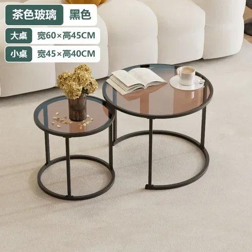 Acrylic High Coffee Tables Small Auxiliary Makeup Desk Hallway Coffee Tables Luxury Bedside Mesa Centro Outdoor Furniture YR50CT