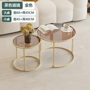 Acrylic High Coffee Tables Small Auxiliary Makeup Desk Hallway Coffee Tables Luxury Bedside Mesa Centro Outdoor Furniture YR50CT