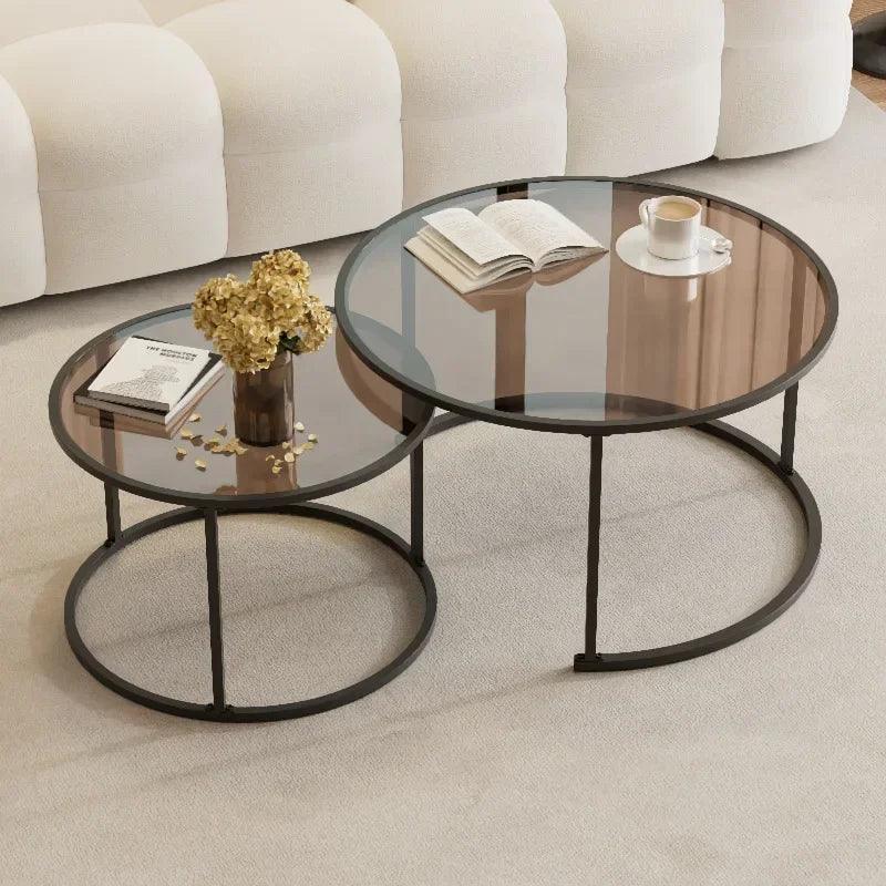 Acrylic High Coffee Tables Small Auxiliary Makeup Desk Hallway Coffee Tables Luxury Bedside Mesa Centro Outdoor Furniture YR50CT