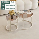 Acrylic High Coffee Tables Small Auxiliary Makeup Desk Hallway Coffee Tables Luxury Bedside Mesa Centro Outdoor Furniture YR50CT