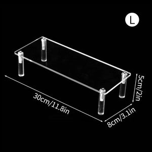 Acrylic Makeup Display Stand Clear Perfume Doll Jewelry Showcase Rack Cupcake Model Organize Shelf Home Decor Storage Accessory