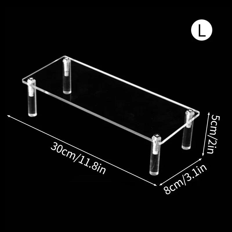 Acrylic Makeup Display Stand Clear Perfume Doll Jewelry Showcase Rack Cupcake Model Organize Shelf Home Decor Storage Accessory