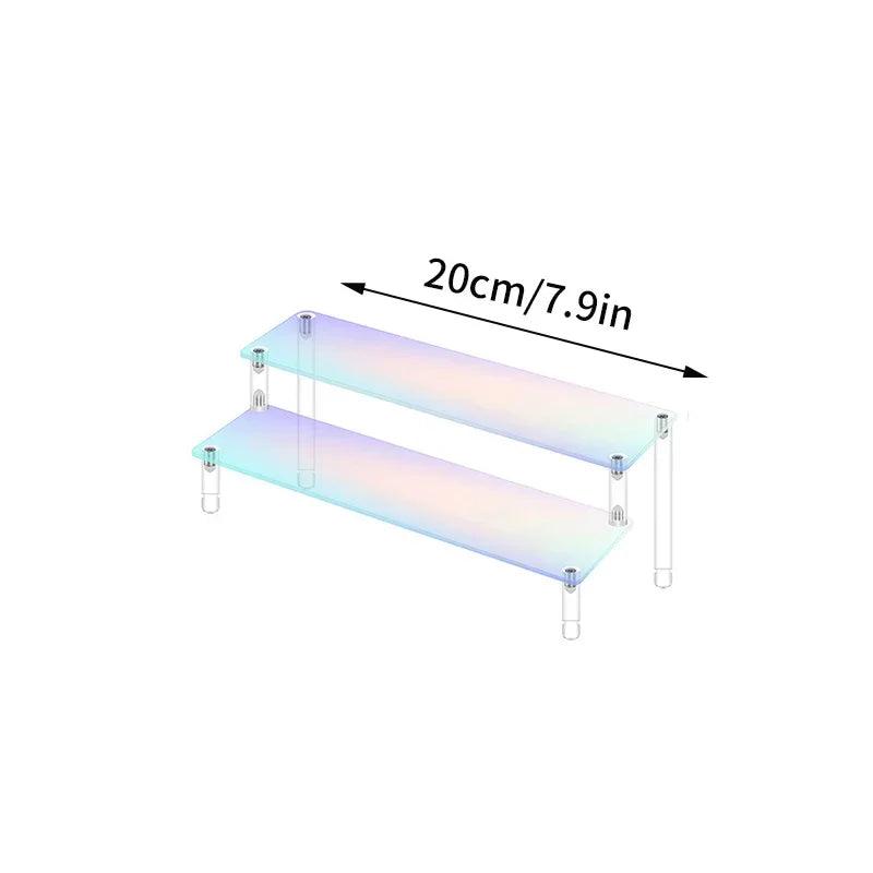 Acrylic Makeup Display Stand Clear Perfume Doll Jewelry Showcase Rack Cupcake Model Organize Shelf Home Decor Storage Accessory