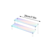 Acrylic Makeup Display Stand Clear Perfume Doll Jewelry Showcase Rack Cupcake Model Organize Shelf Home Decor Storage Accessory