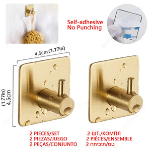 Adhesive Paper Towel Holder For Kitchen Napkin Rack Toilet Paper Holder Tissue Dispenser Cabinet Storage Bathroom Accessories