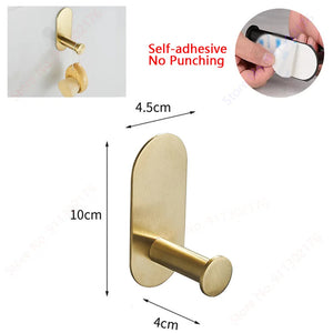 Adhesive Paper Towel Holder For Kitchen Napkin Rack Toilet Paper Holder Tissue Dispenser Cabinet Storage Bathroom Accessories